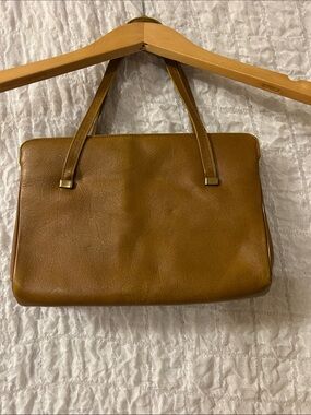 VIKI Original: Vintage Tan Leather Handbag